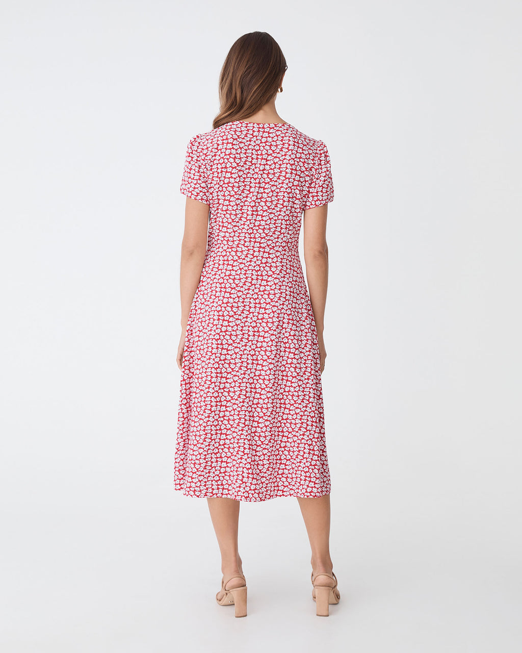 Tara Floral Button Midi Dress