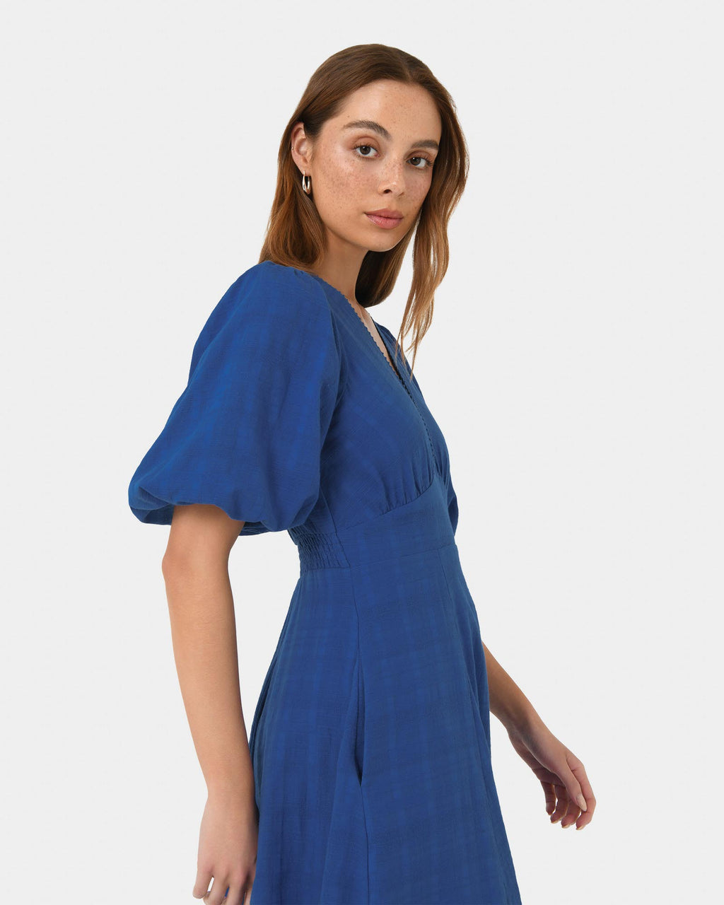 Iris Puff Sleeve Midi Dress