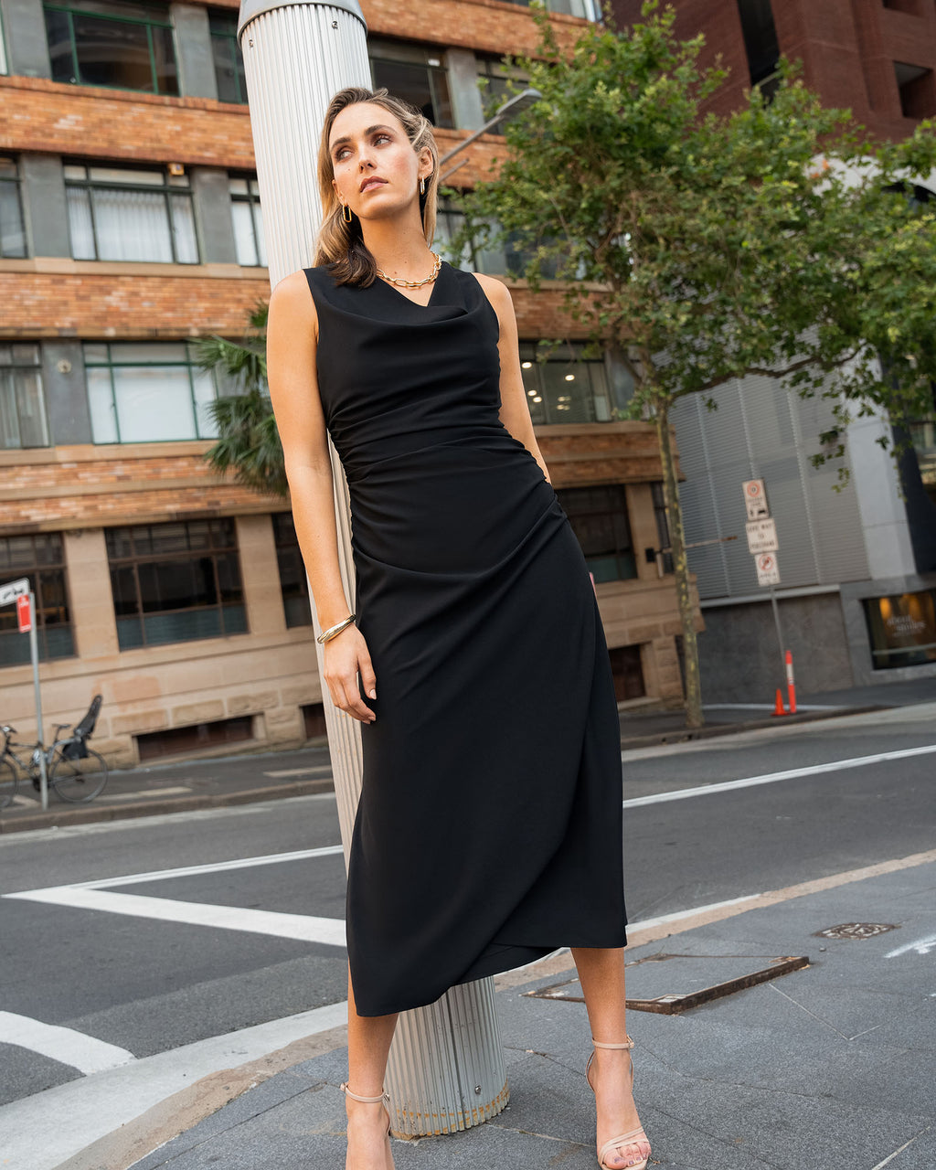 Serena Cowl Neck Dress