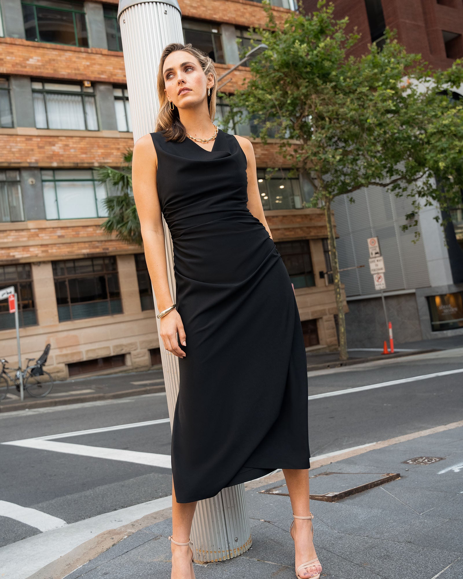 Serena Cowl Neck Dress