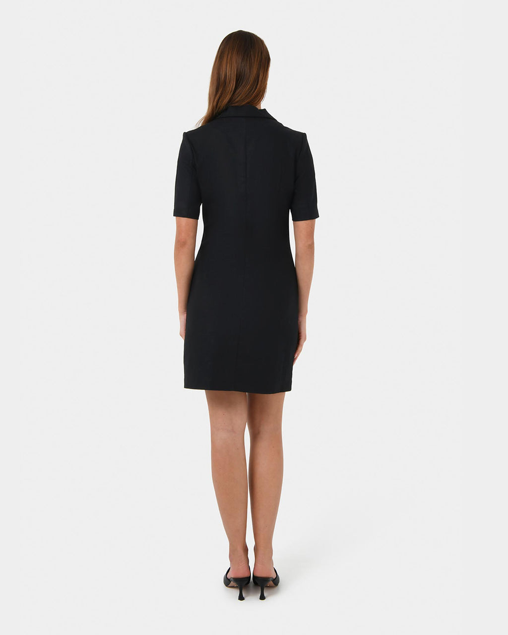 Nia Button Linen Dress