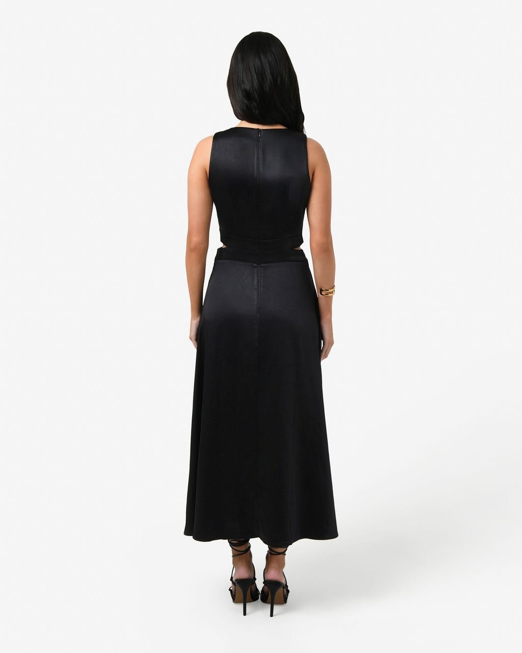 Louisa Cut Out Satin Dress