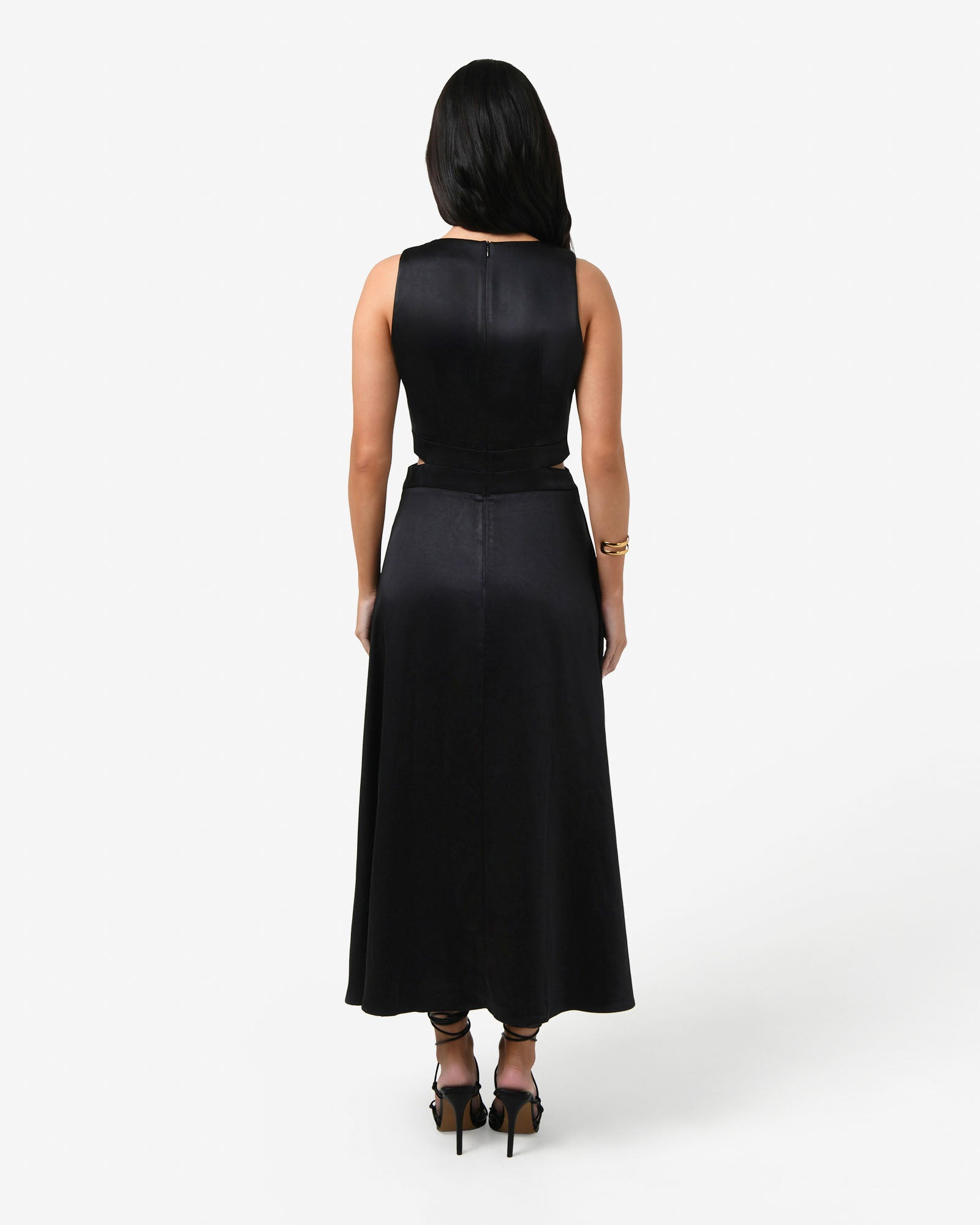 Louisa Cut Out Satin Dress