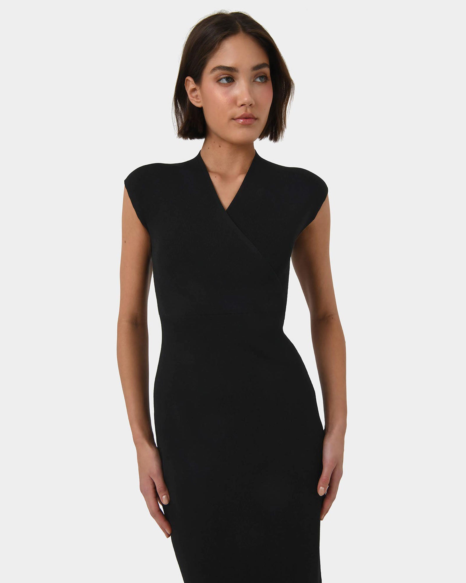 Ani Cross Over Knit Dress