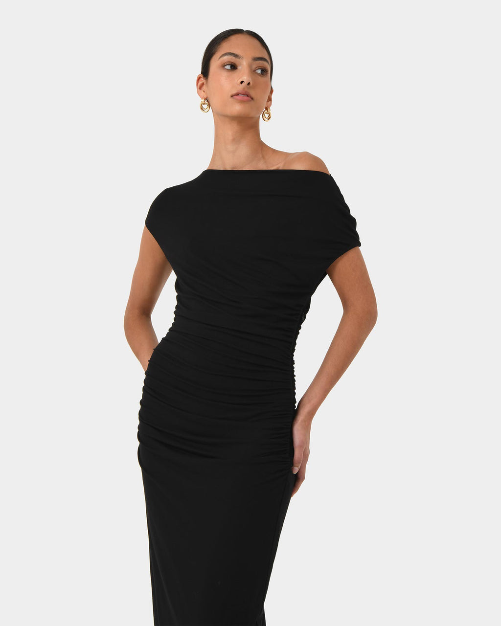 Mia Ruched Jersey Dress