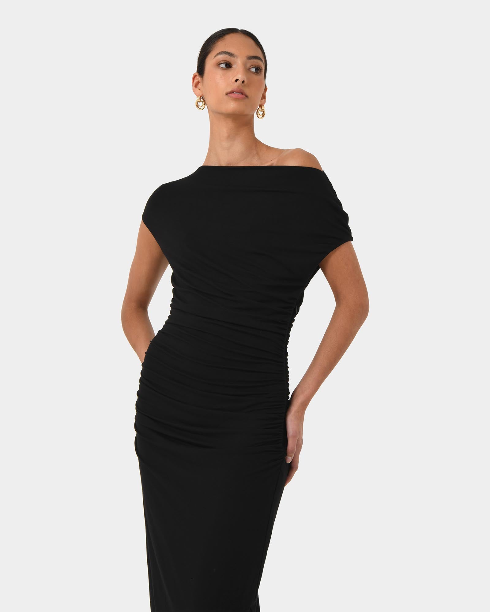 Mia Ruched Jersey Dress