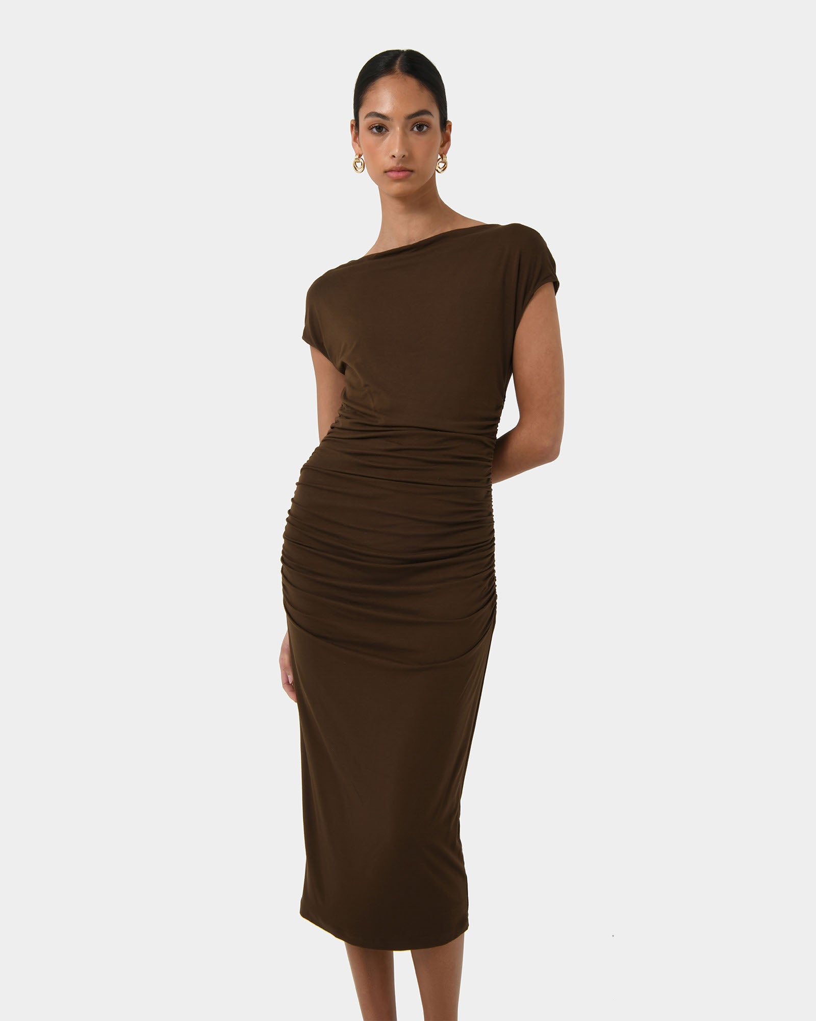 Mia Ruched Jersey Dress