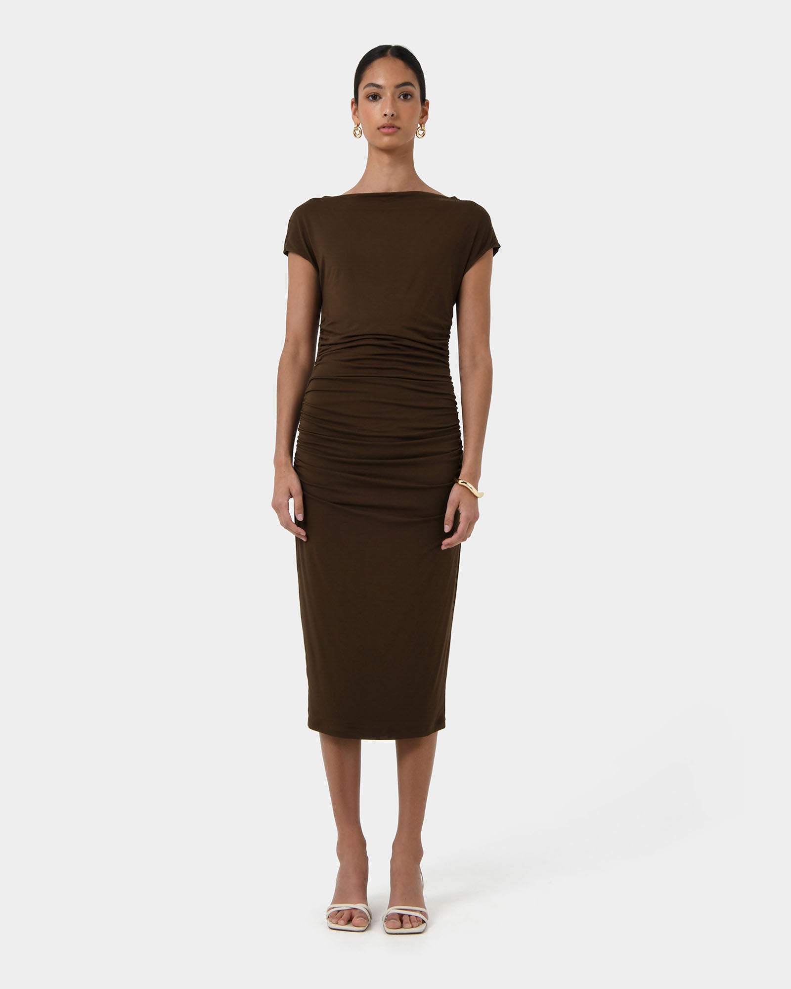 Mia Ruched Jersey Dress