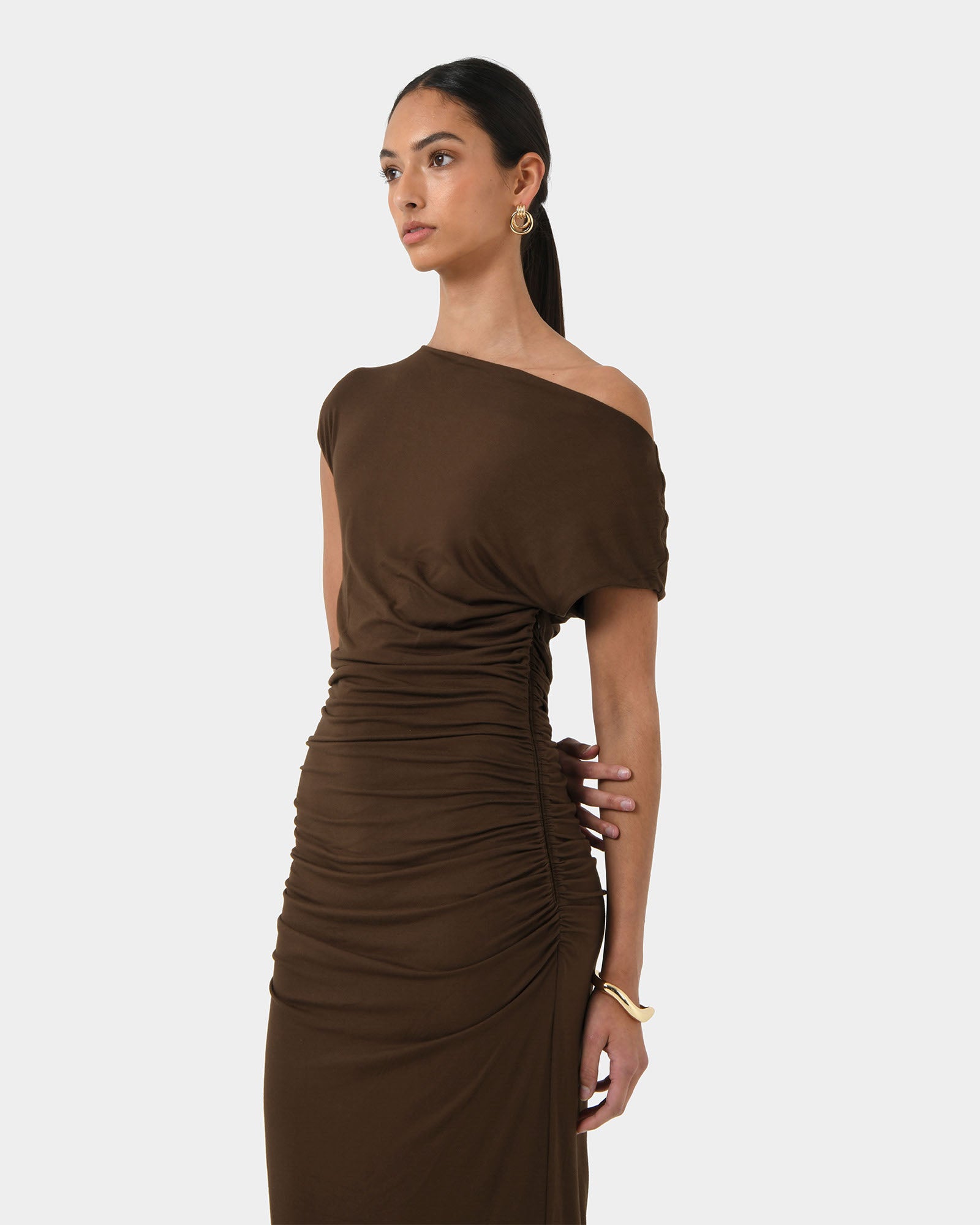 Mia Ruched Jersey Dress