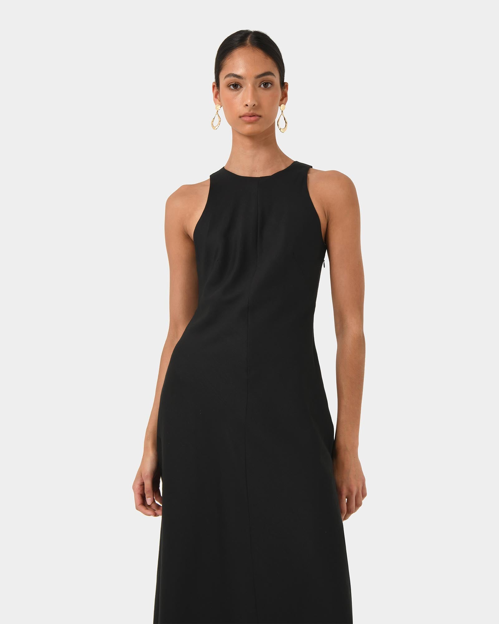 Aiya Bias Midi Dress