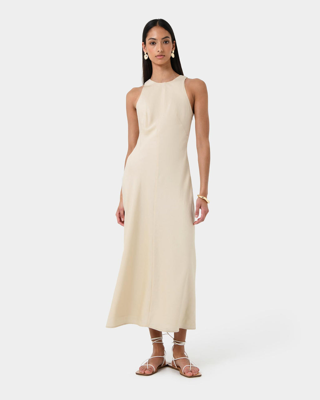 Aiya Bias Midi Dress