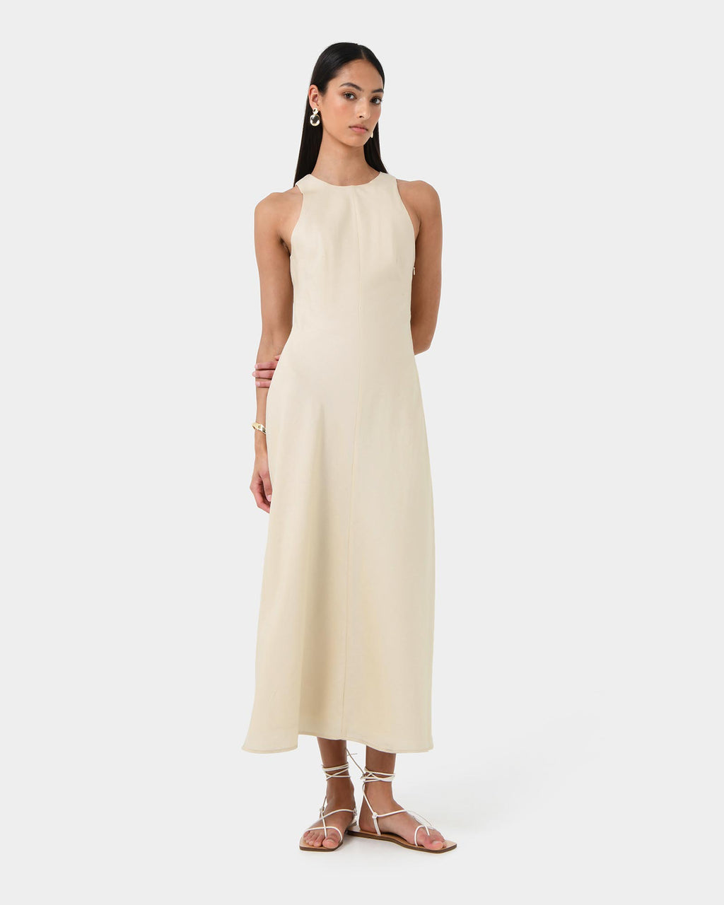 Aiya Bias Midi Dress