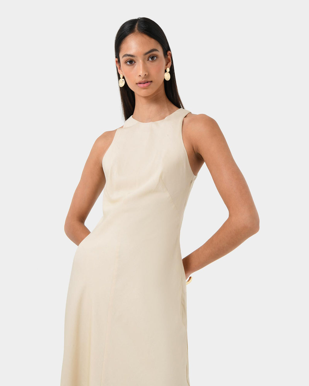 Aiya Bias Midi Dress