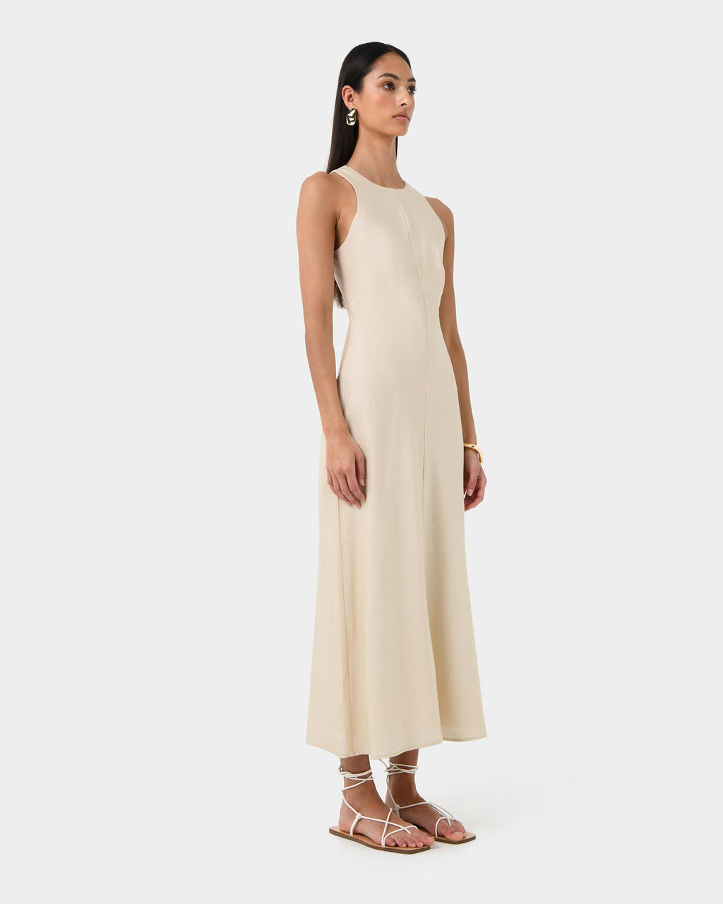 Aiya Bias Midi Dress