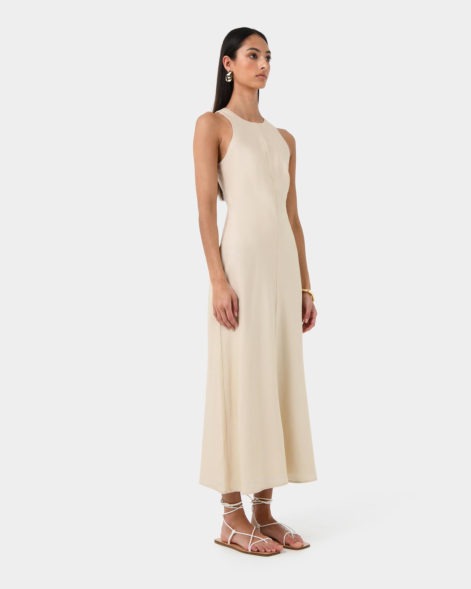 Aiya Bias Midi Dress