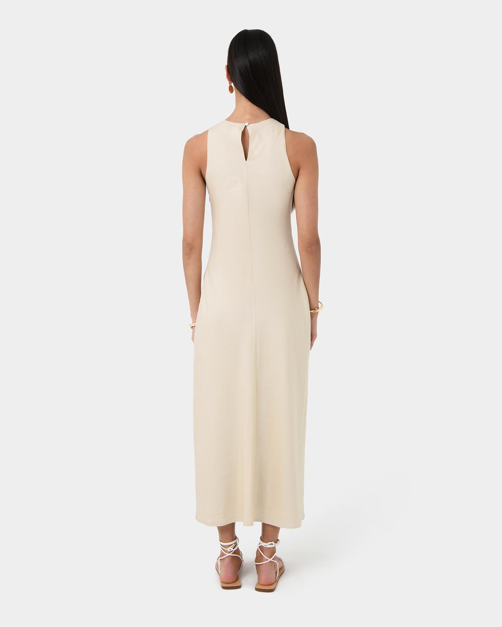 Aiya Bias Midi Dress