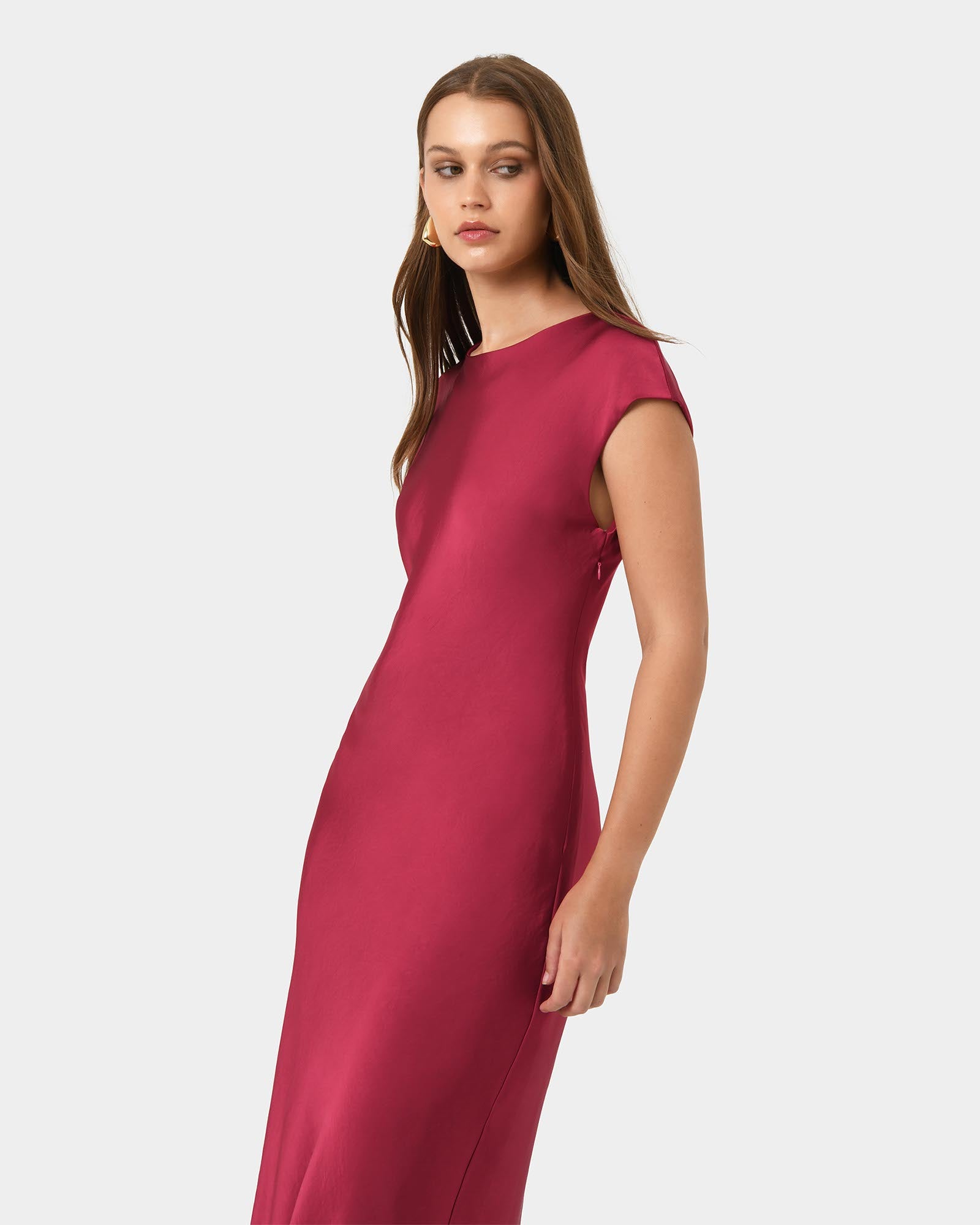 Dulce Satin Midi Dress