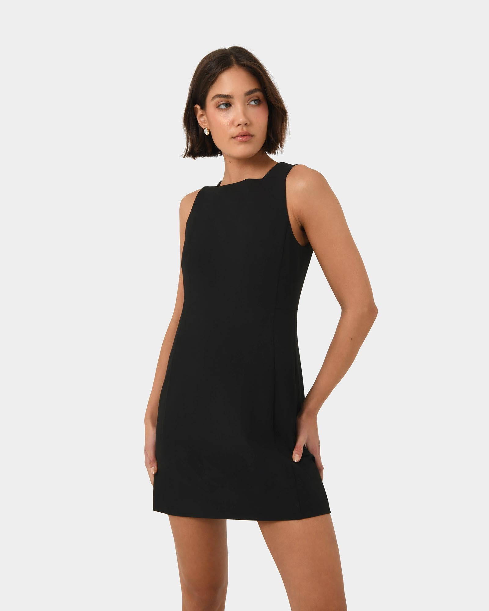 Ava Square Neck Panel Dress