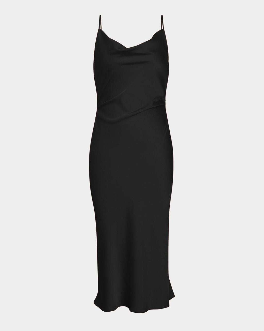 Mae Side Ruched Satin Dress