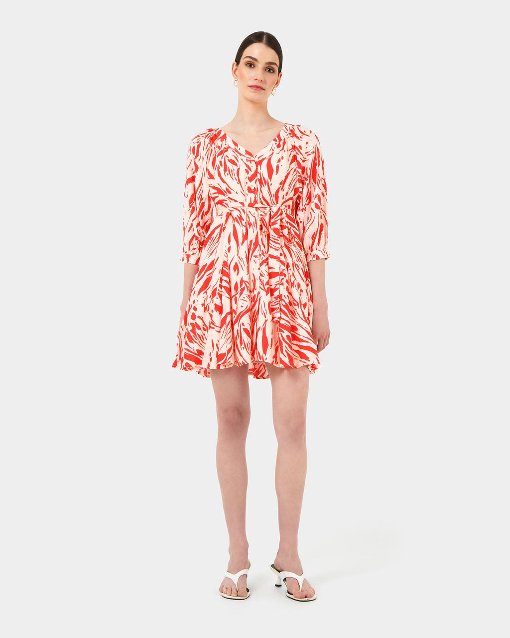 Vienna V-Neck Tie Dress