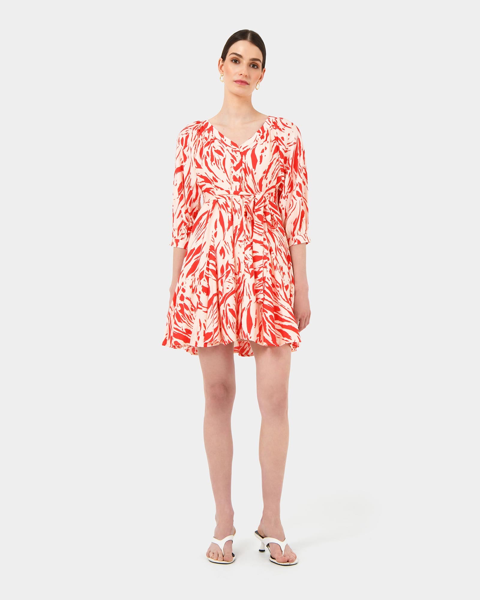 Vienna V-Neck Tie Dress