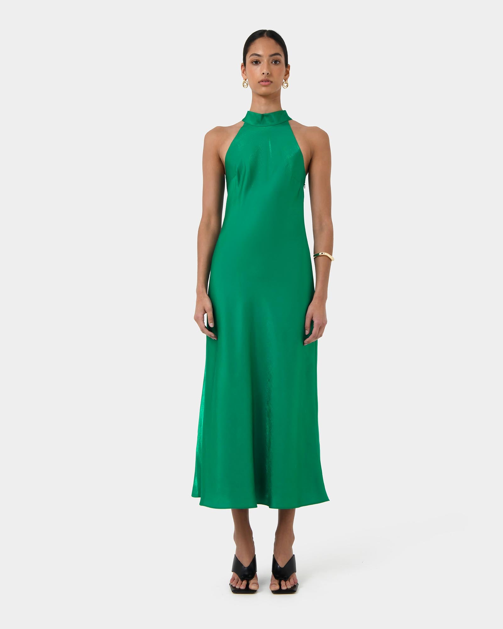 Leana Bias Midi Dress