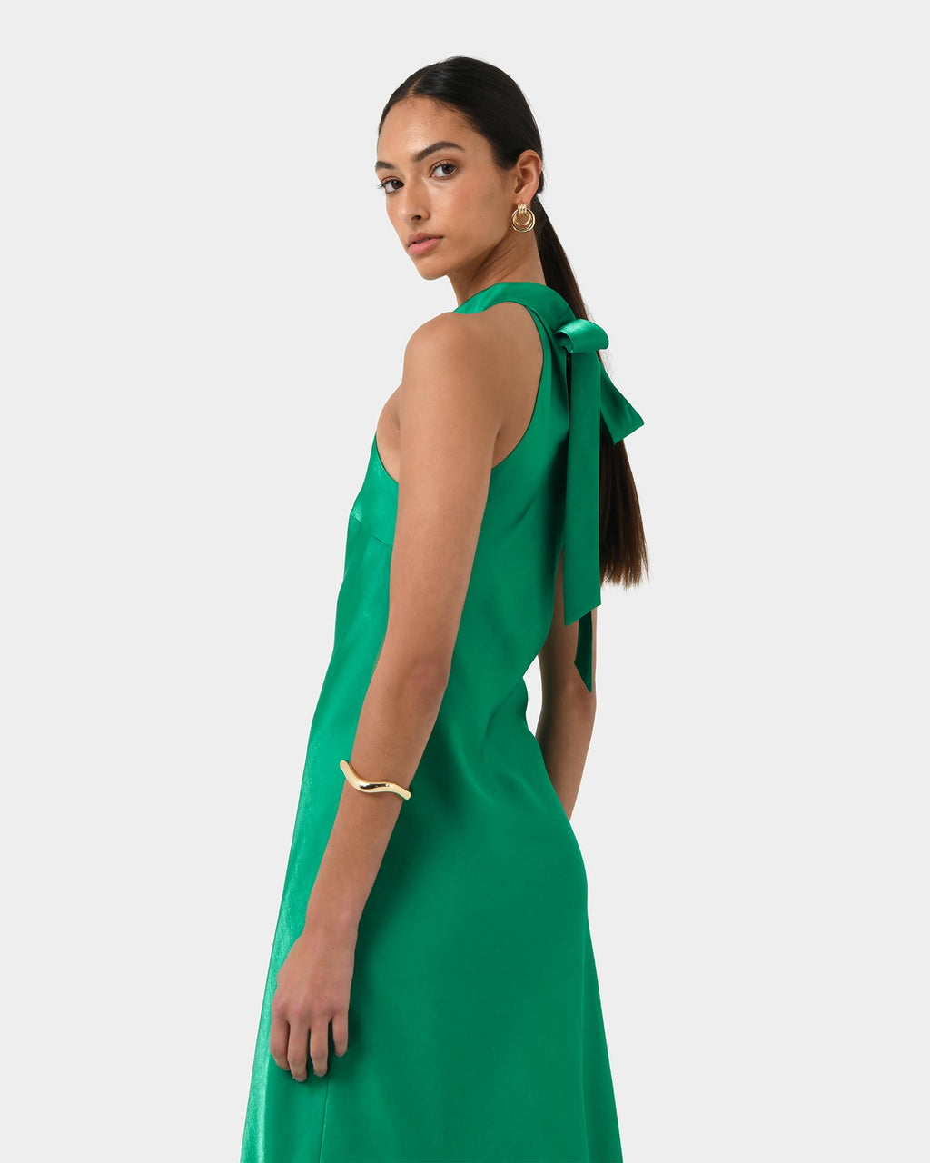 Leana Bias Midi Dress