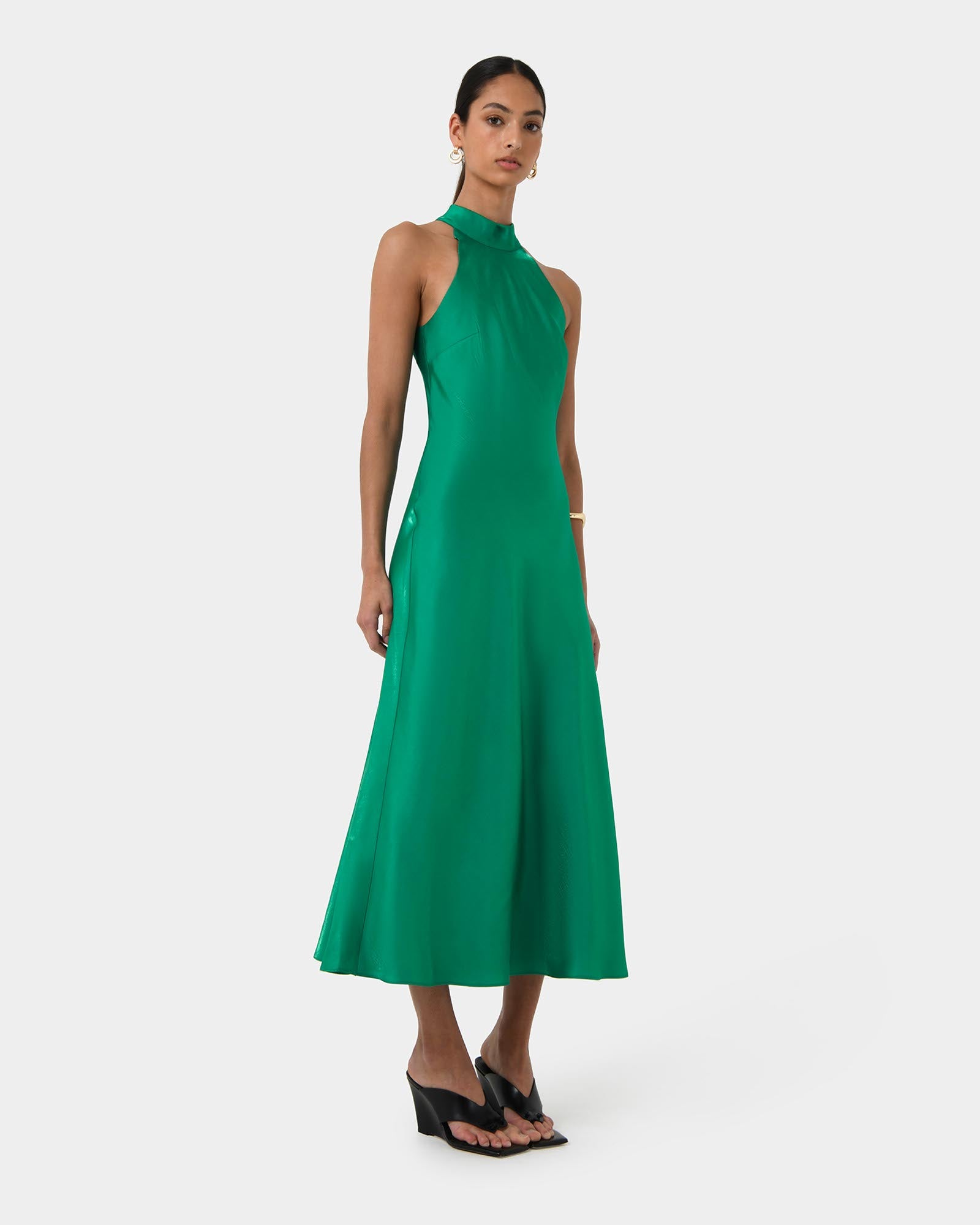 Leana Bias Midi Dress