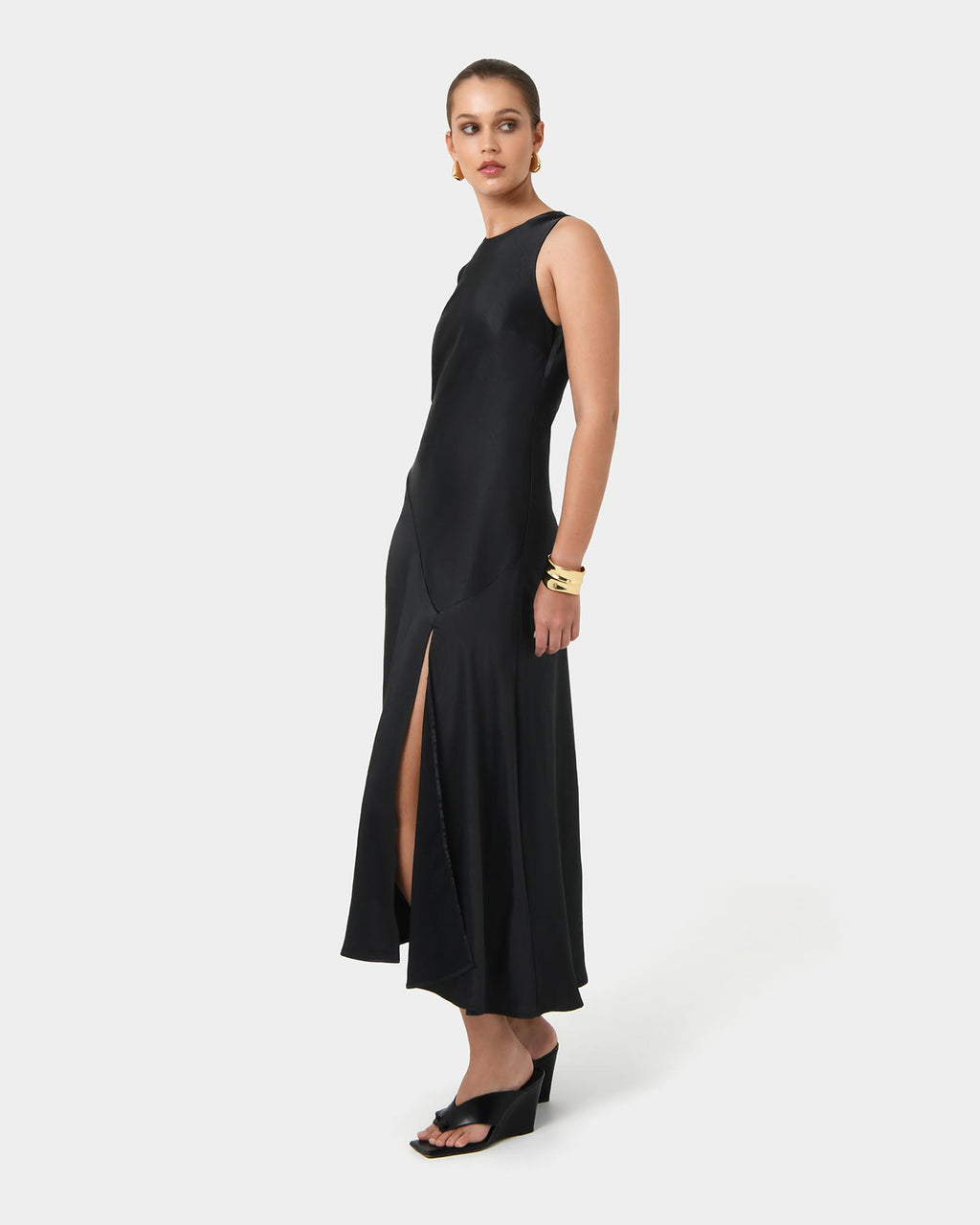 Louisa Satin Bias Dress