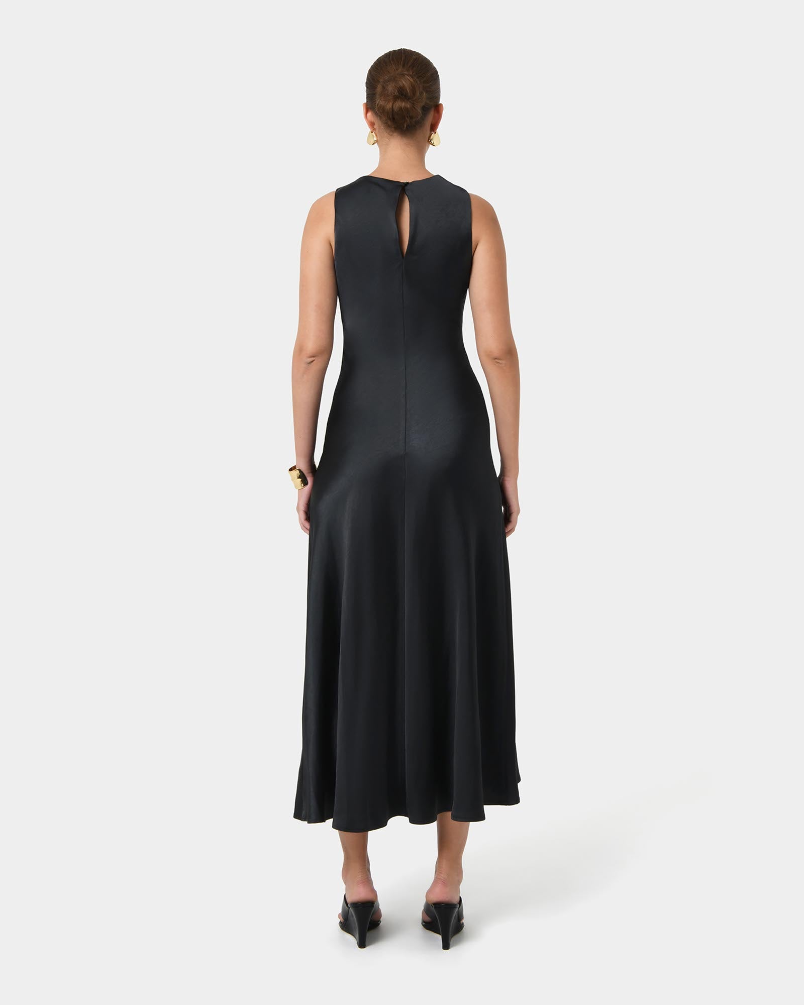 Louisa Satin Bias Dress