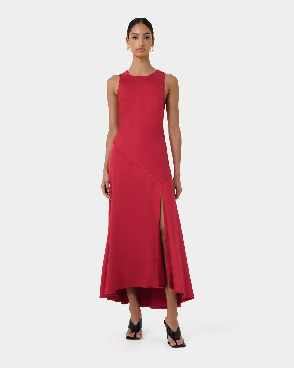 Louisa Satin Bias Dress
