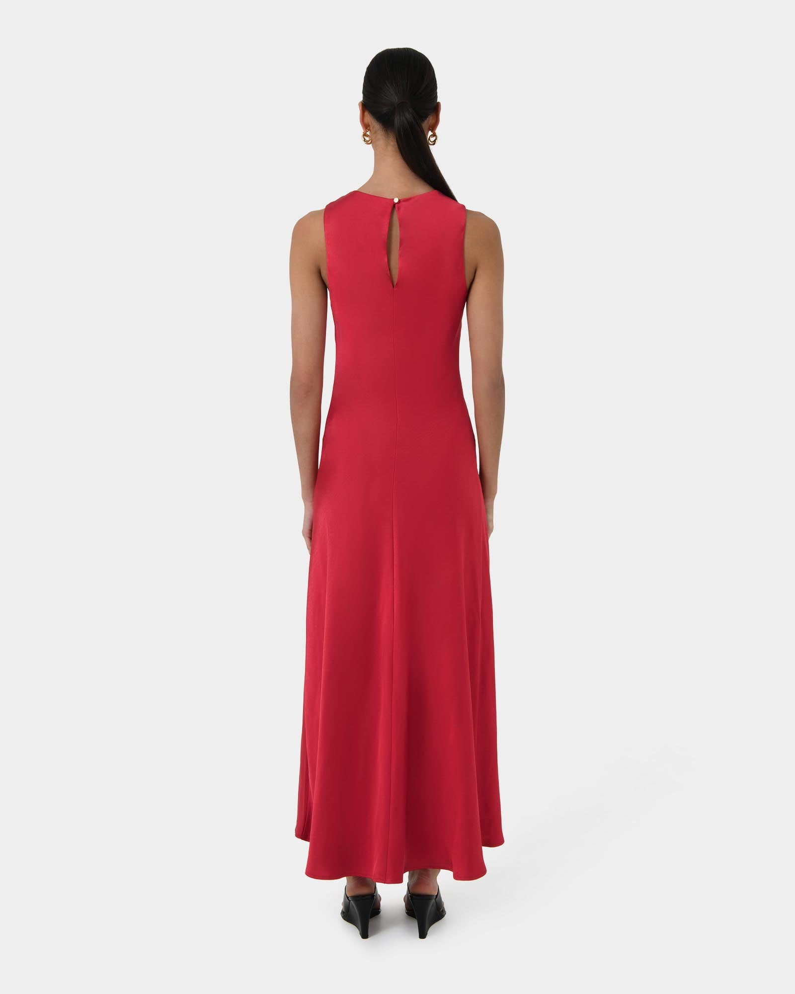 Louisa Satin Bias Dress