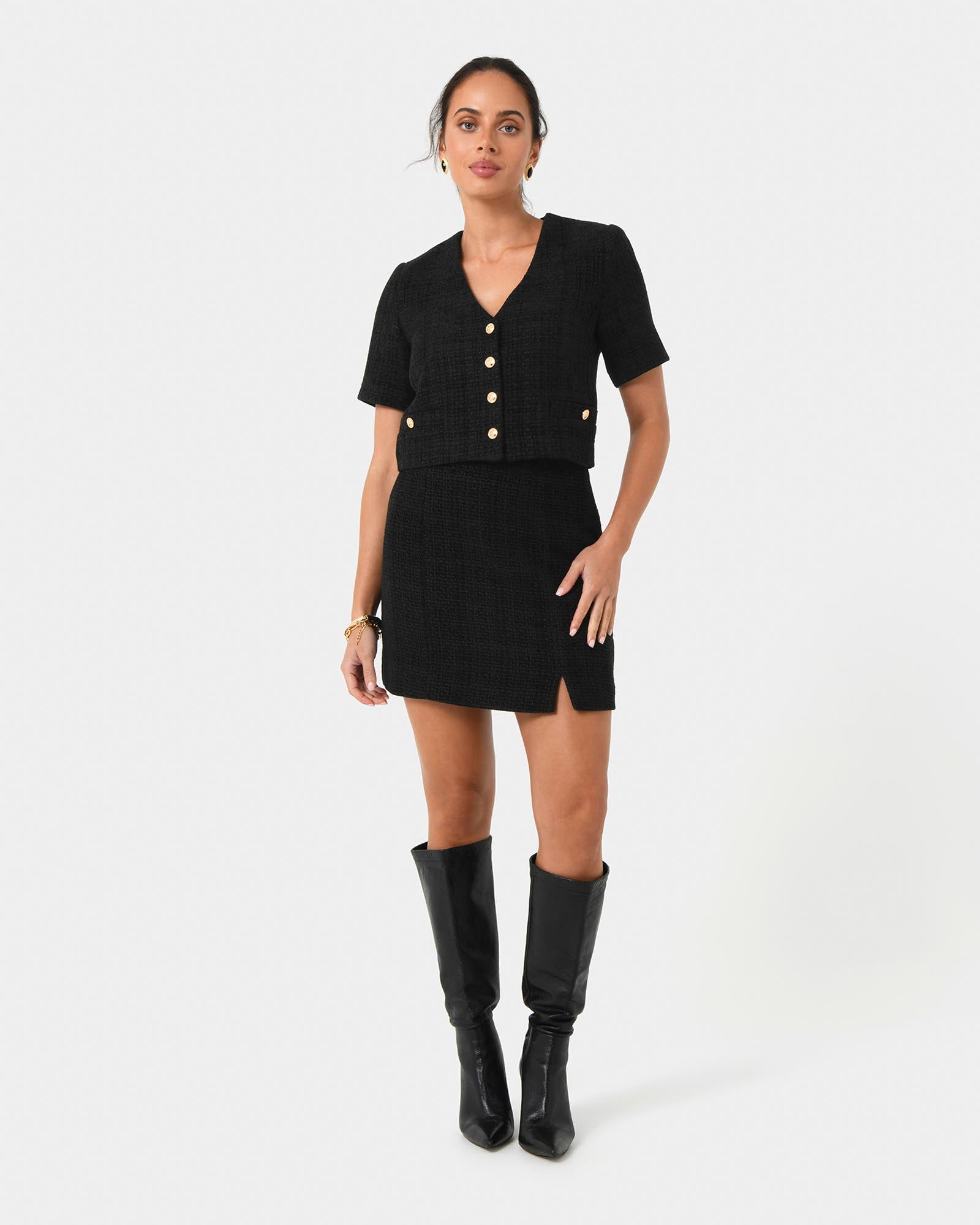 Carmen Tweed Crop Jacket
