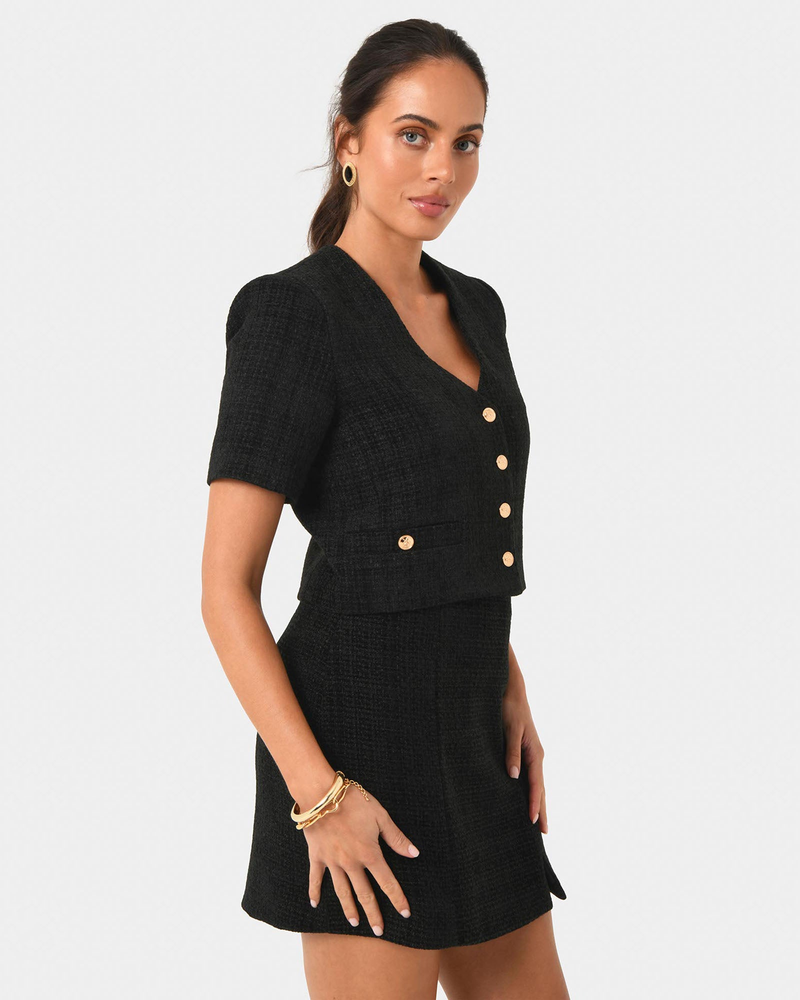 Carmen Tweed Crop Jacket