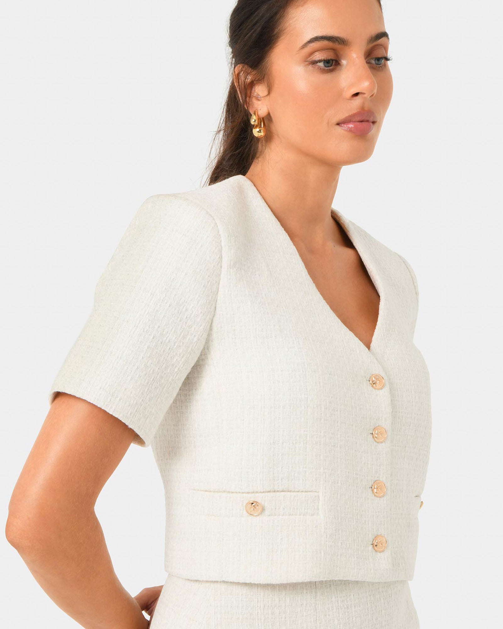 Carmen Tweed Crop Jacket