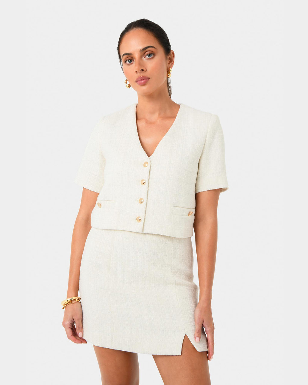 Carmen Tweed Crop Jacket
