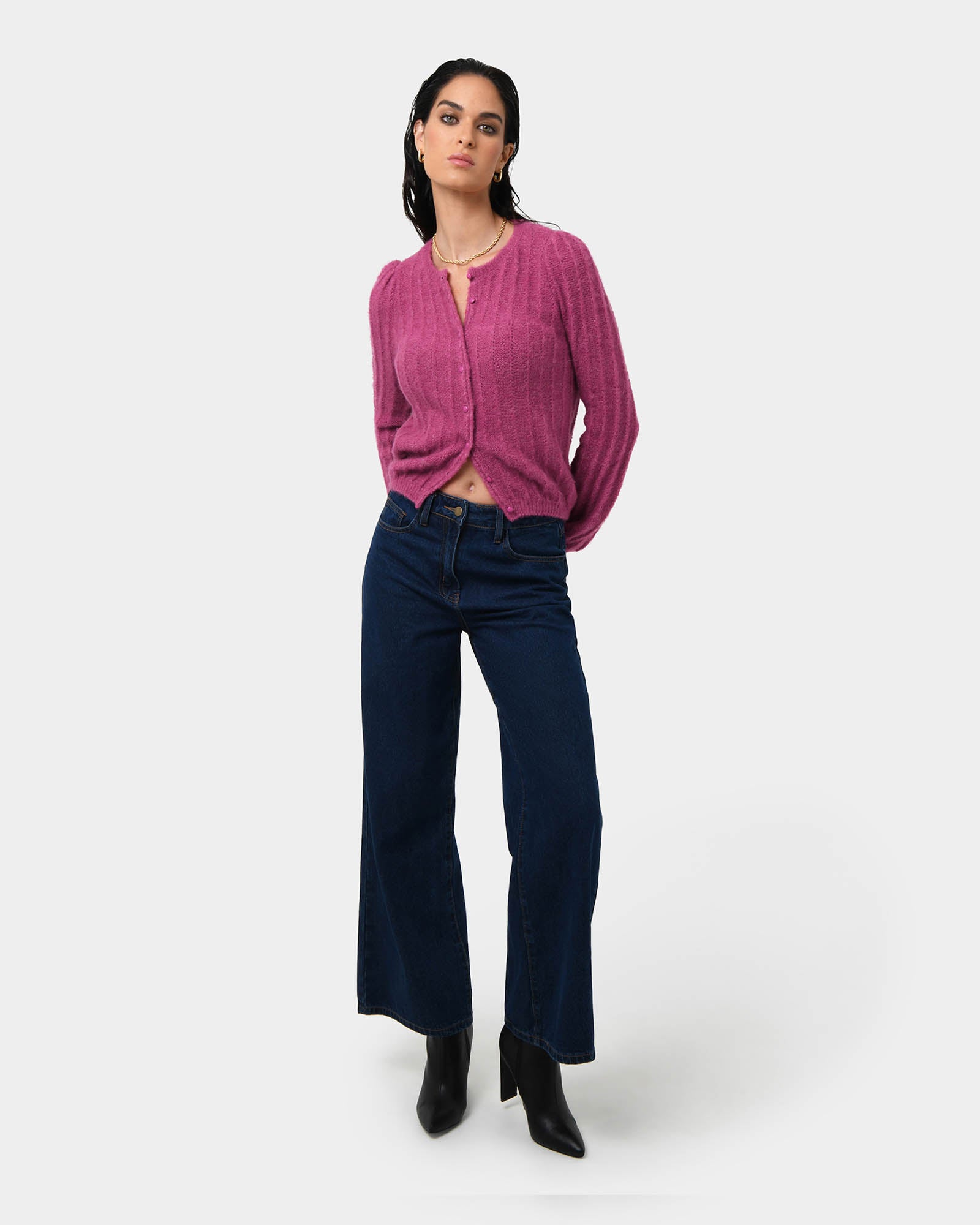 Aura Fluffy Knit Cardigan