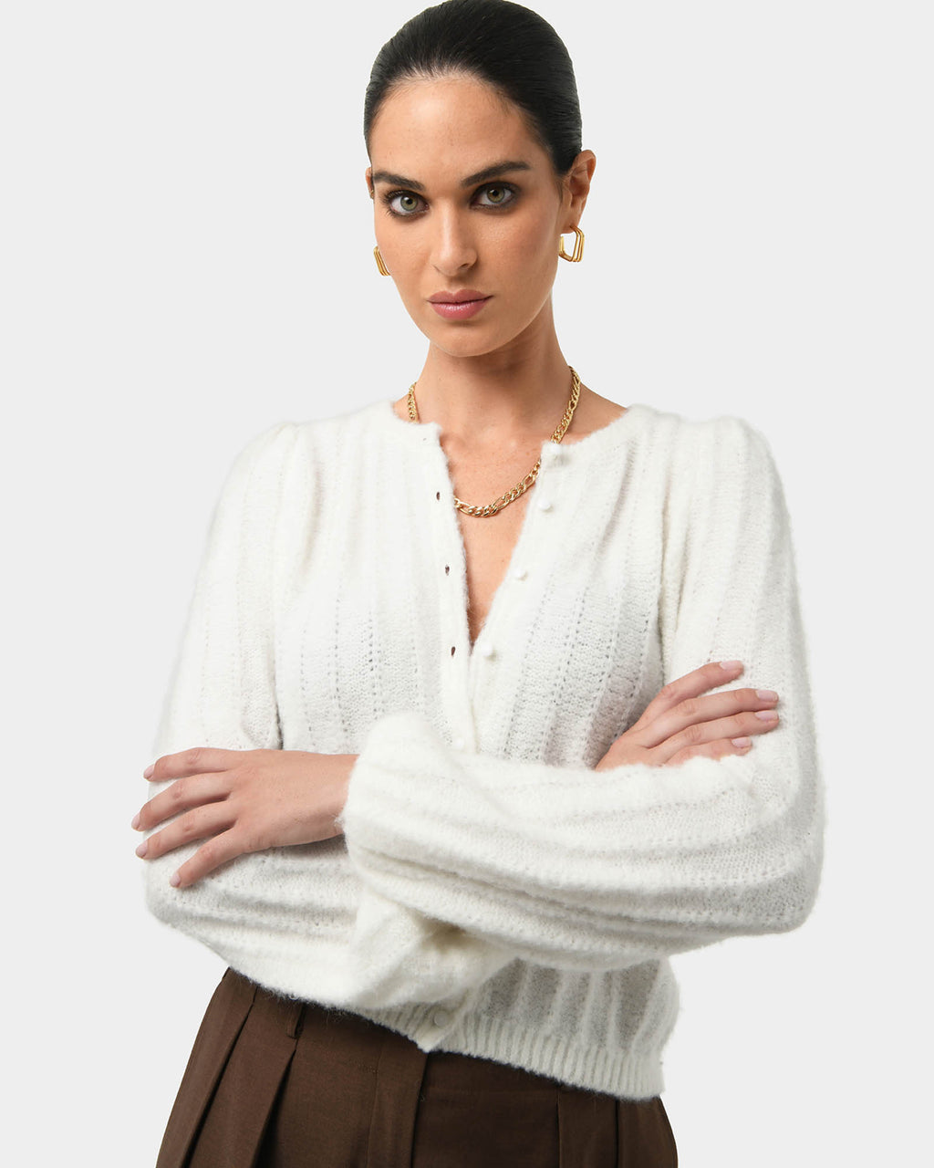 Aura Fluffy Knit Cardigan