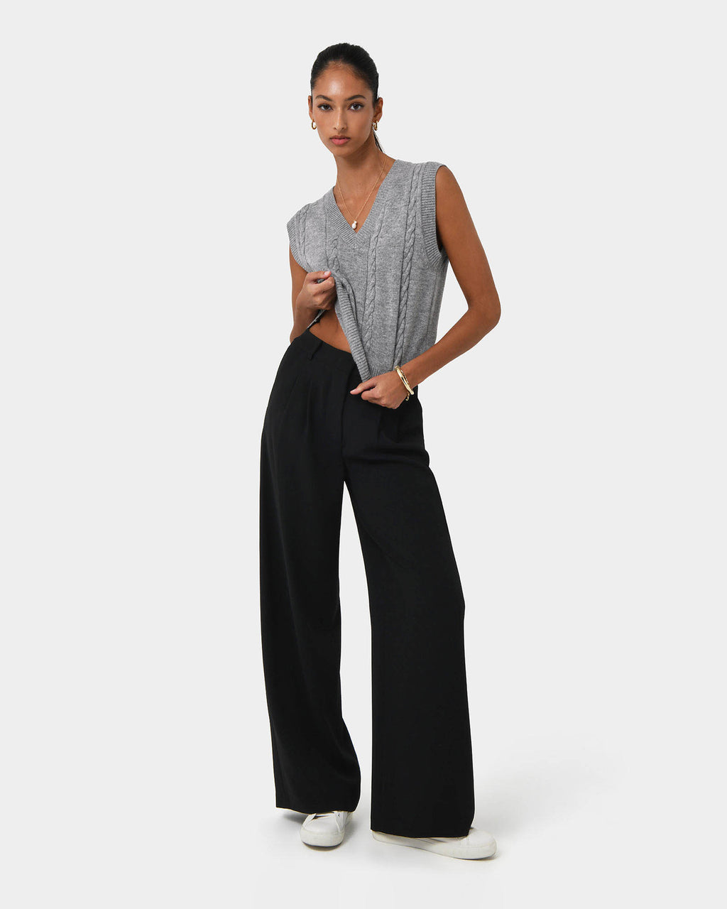 Rulia V-Neck Knit Vest