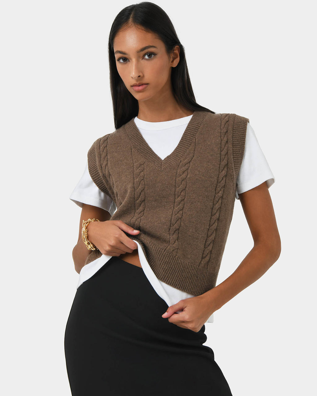 Rulia V-Neck Knit Vest