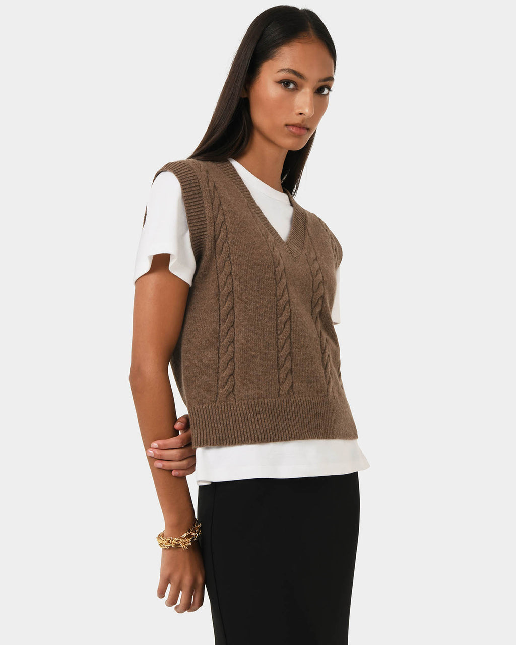 Rulia V-Neck Knit Vest