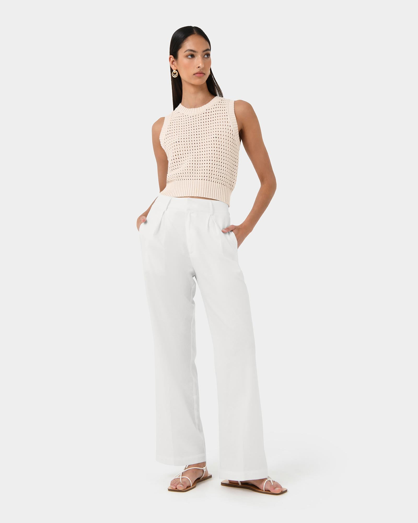 Quinta Open Knit Top