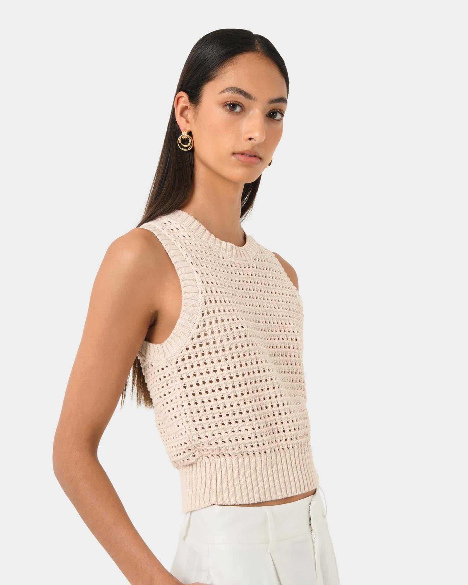 Quinta Open Knit Top