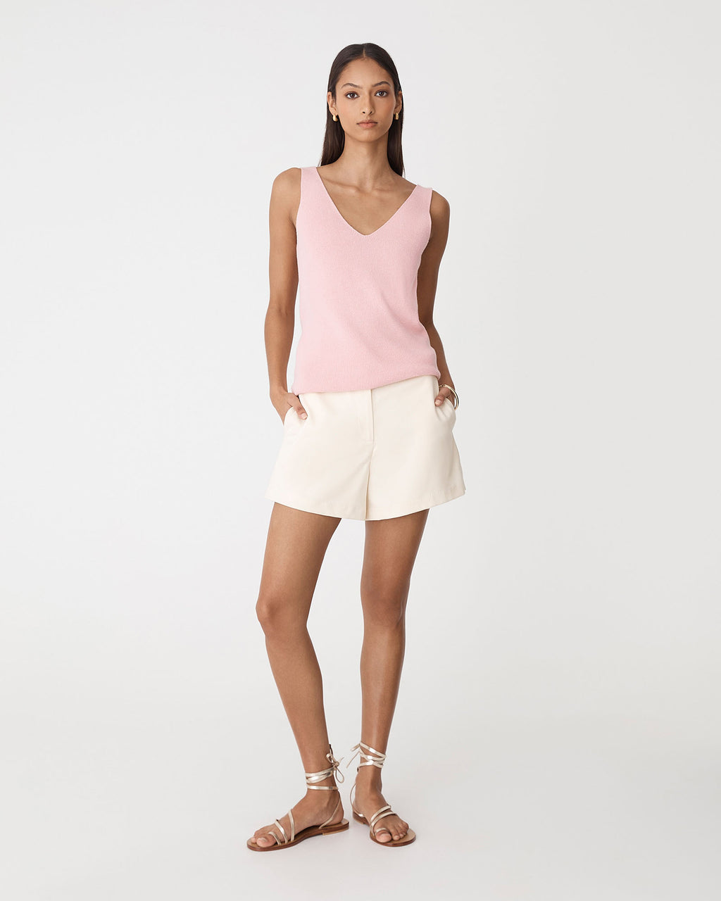 Heidi V-Neck Knit Tank