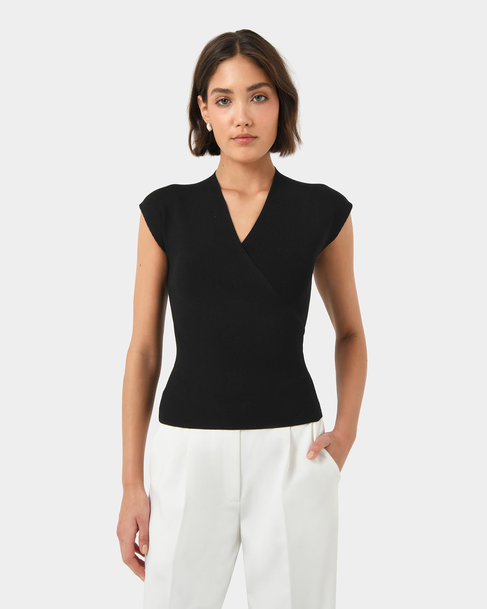 Ani Wrap Knit Top