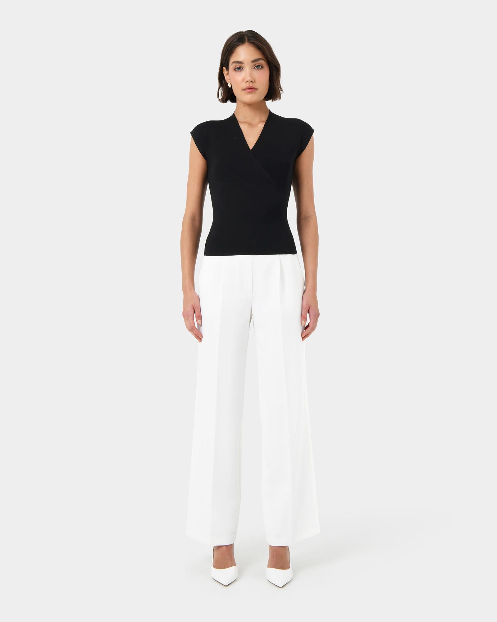 Ani Wrap Knit Top