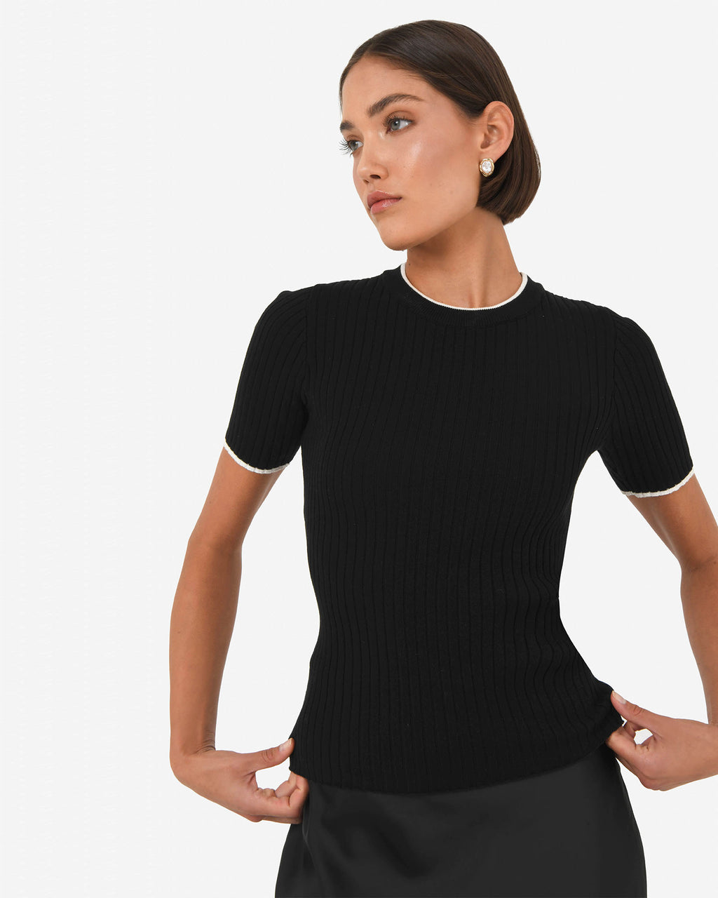 Hanni Contrast Knit Top