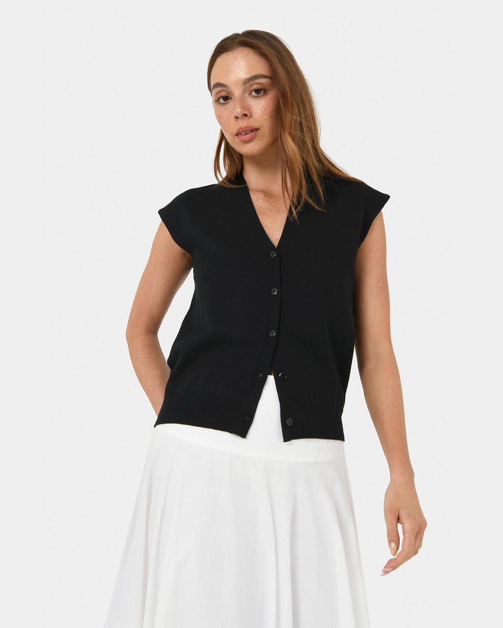 Nicole V-neck Sleeveless Knit