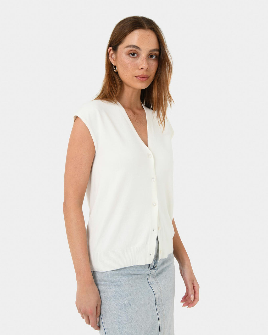 Nicole V-neck Sleeveless Knit