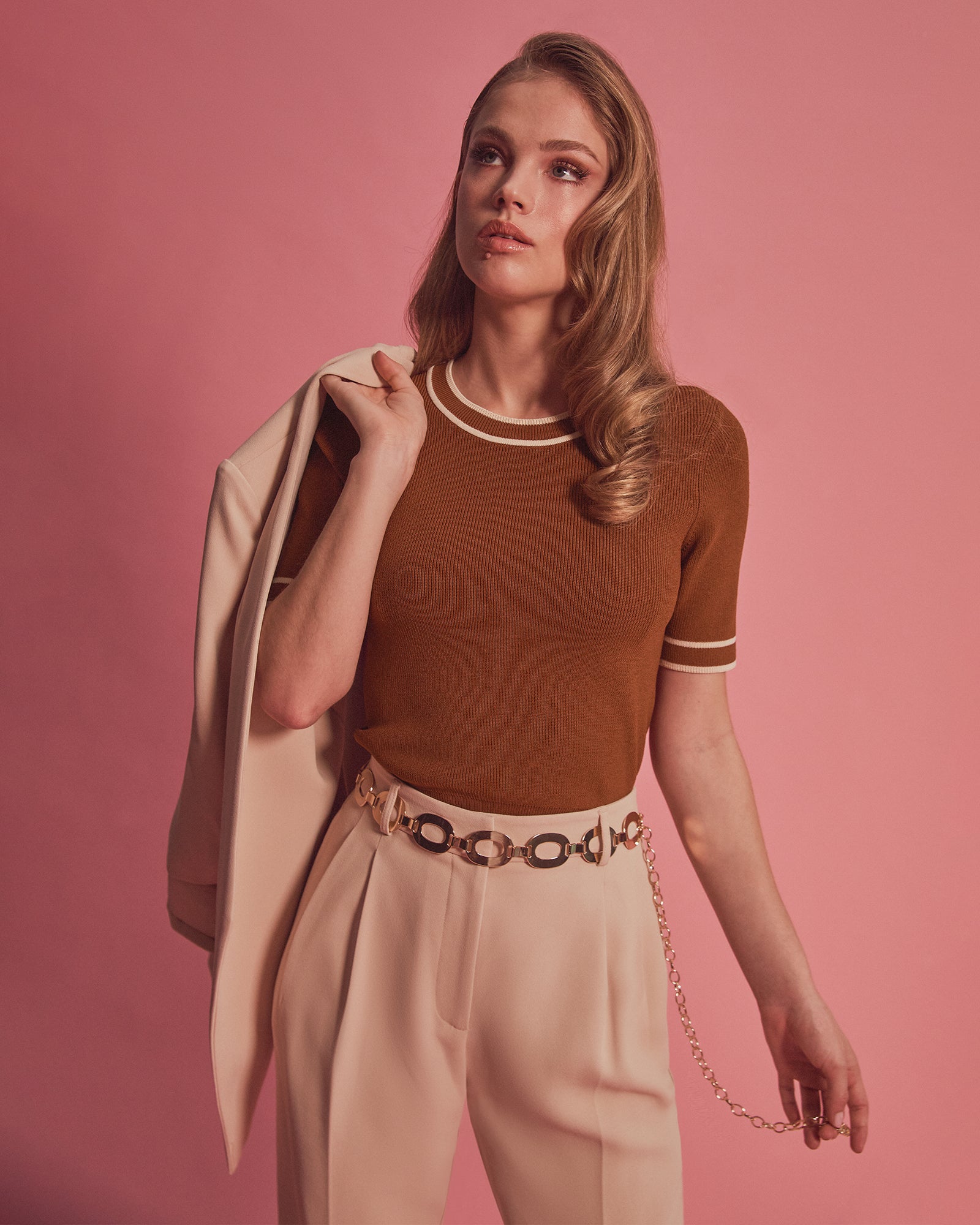 Kiara Contrast Knit Top